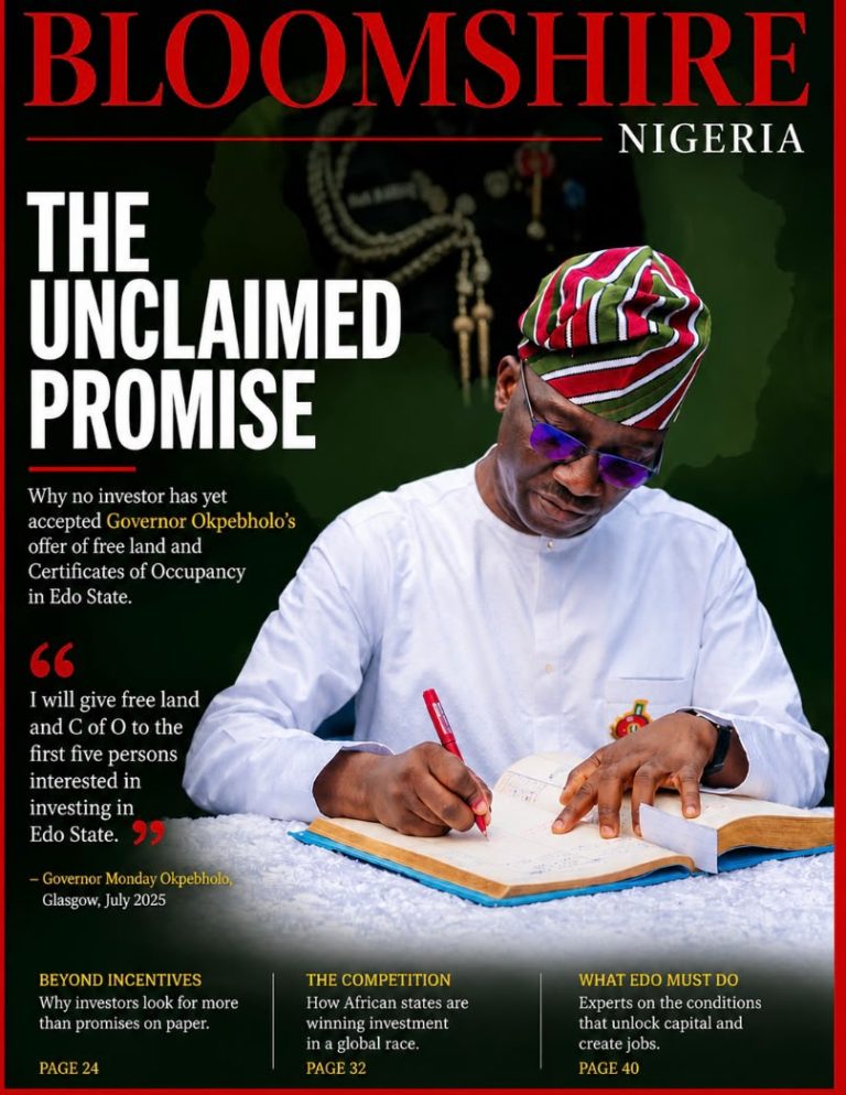 Okpebholo: Free land, C of O offer still available to investors….Governor renews incentive, urges diaspora, foreign investors to take advantage of Edo opportunities