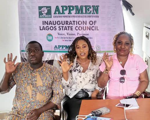 HISTORY IN LAGOS: APPMEN INAUGURATES LAGOS STATE COUNCIL AS MEDIA POWERHOUSE ROARS TO LIFE